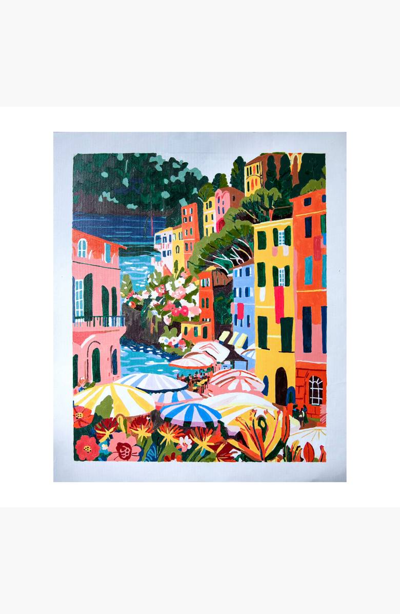 Pink Picasso Kits Portofino Flower Market Paint by Numbers Kit, Alternate, color, Multicolor