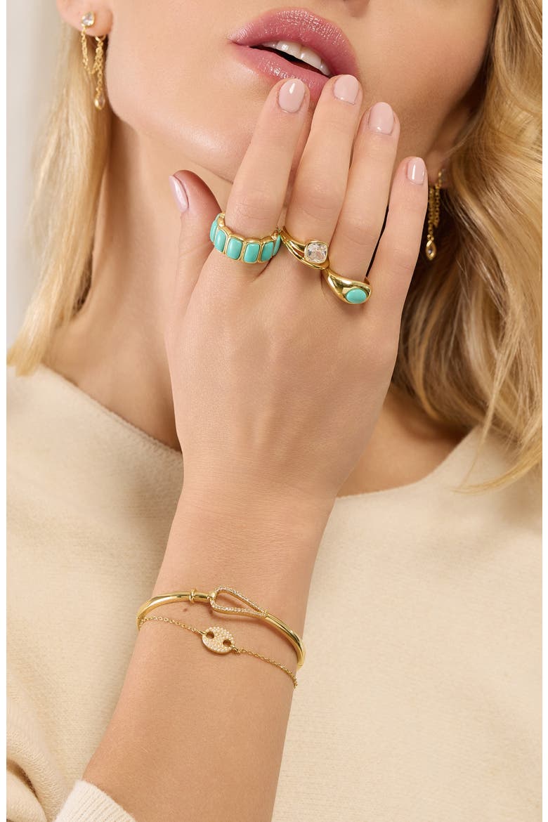 Modern Muse Faux Pearl Bracelet, Alternate, color, GOLD