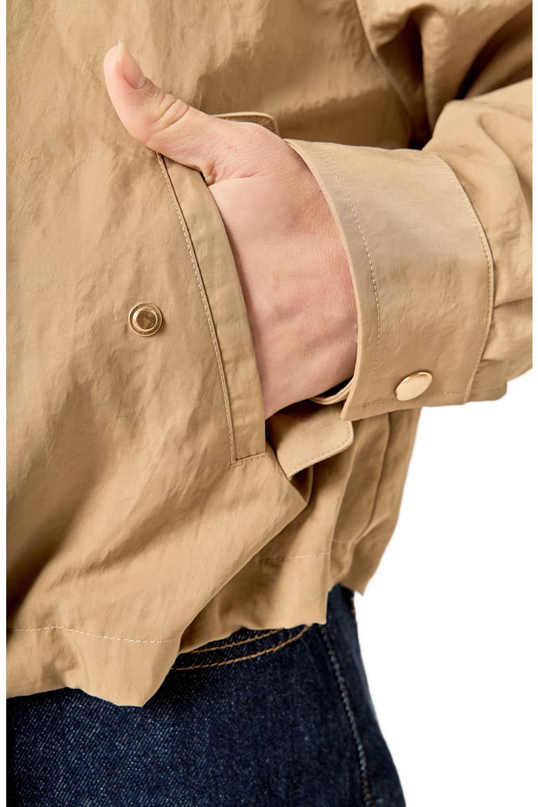 Snap Bomber Jacket, Alternate, color, BEIGE