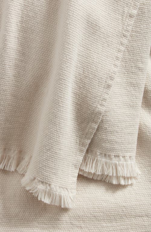 Nordstrom Cotton & Wool Bed Blanket In Beige Faded