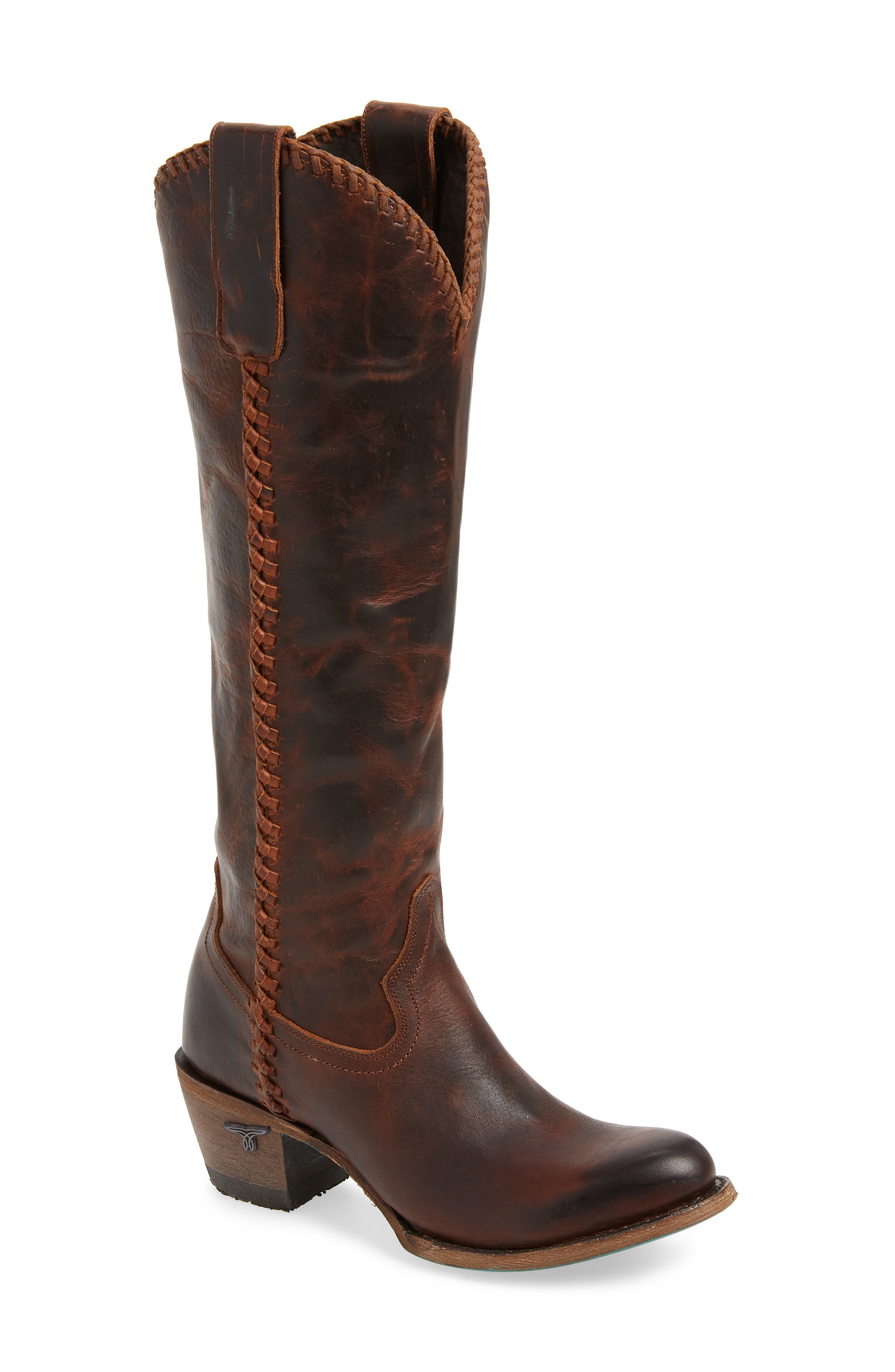Lane Boots Plain Jane Knee High Western Boot, Main, color, 