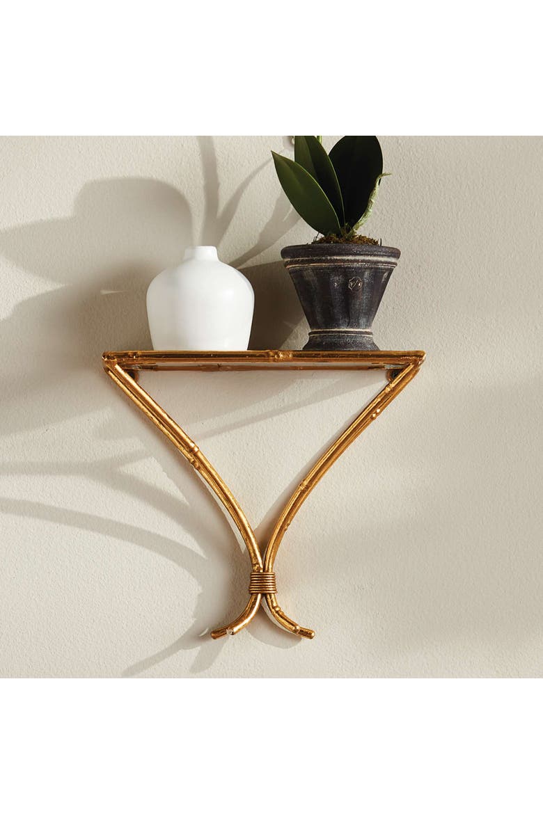 Daphne Wall Bracket, Alternate, color, Gold