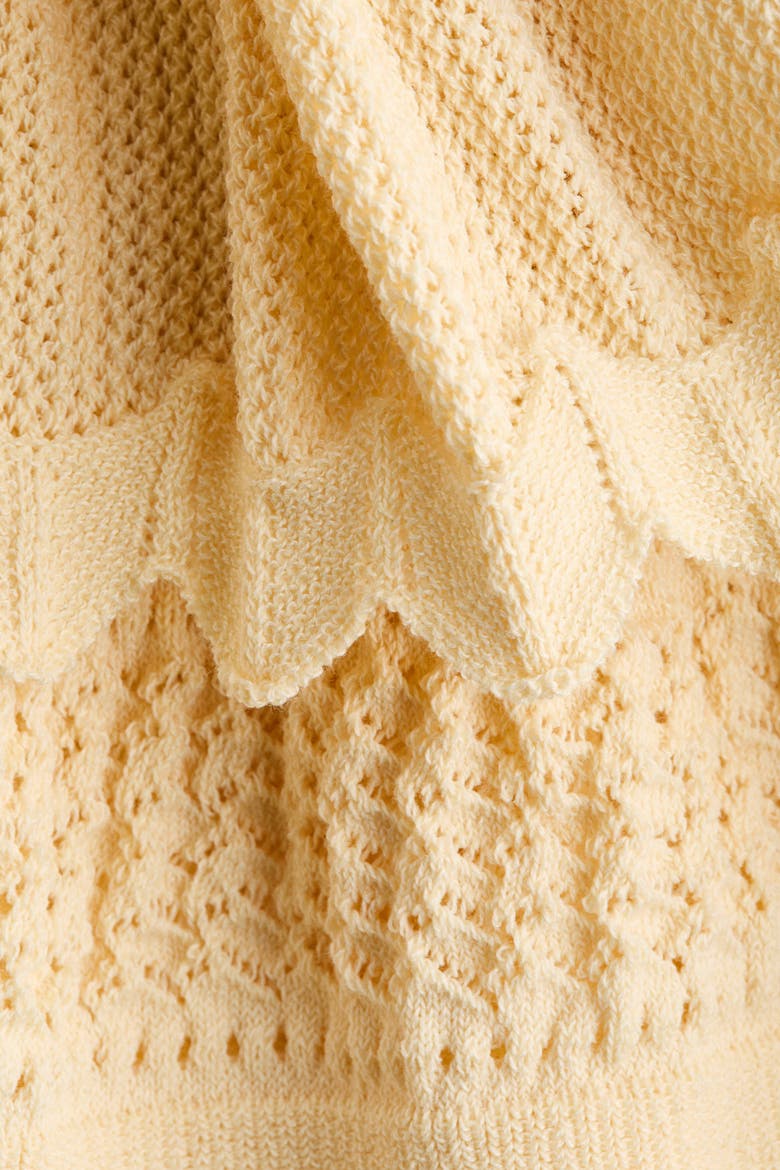 Tiered-skirt Dress, Alternate, color, Light yellow