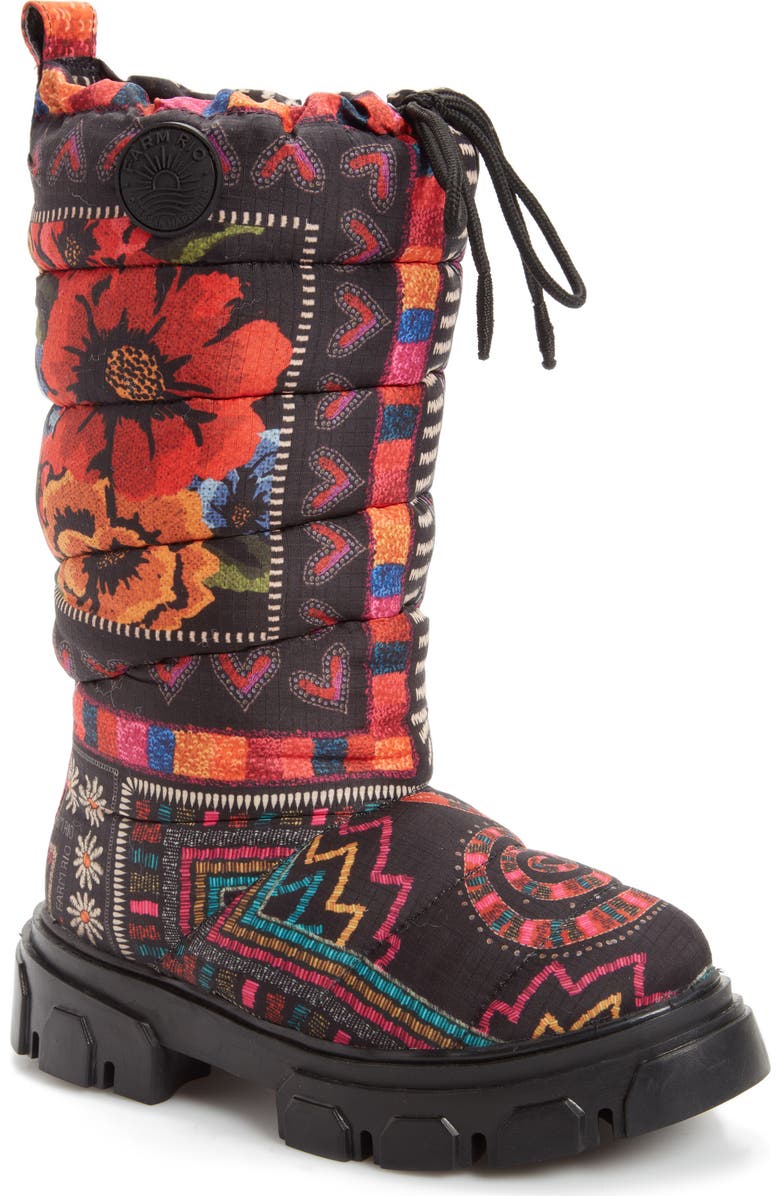 FARM Rio Tall Lug Sole Puffer Boot, Main, color,
