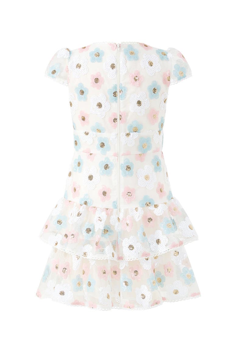 Gabrielle Frill Sequin Mini Dress, Alternate, color, Multi
