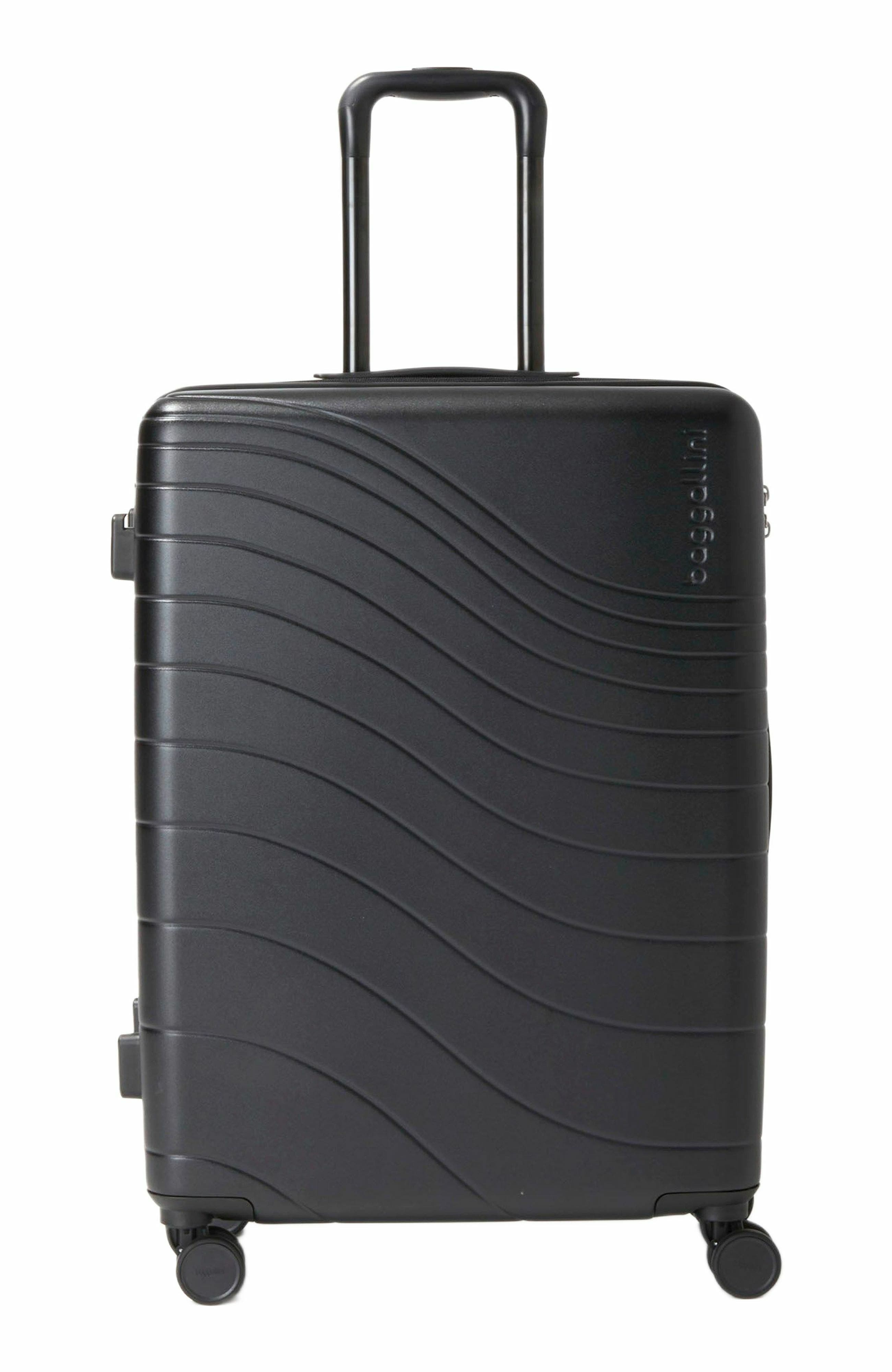BAGGALLINI Set Wave 26 in. 4 Wheel Hardside Luggage, Alternate, color, Black Hardside