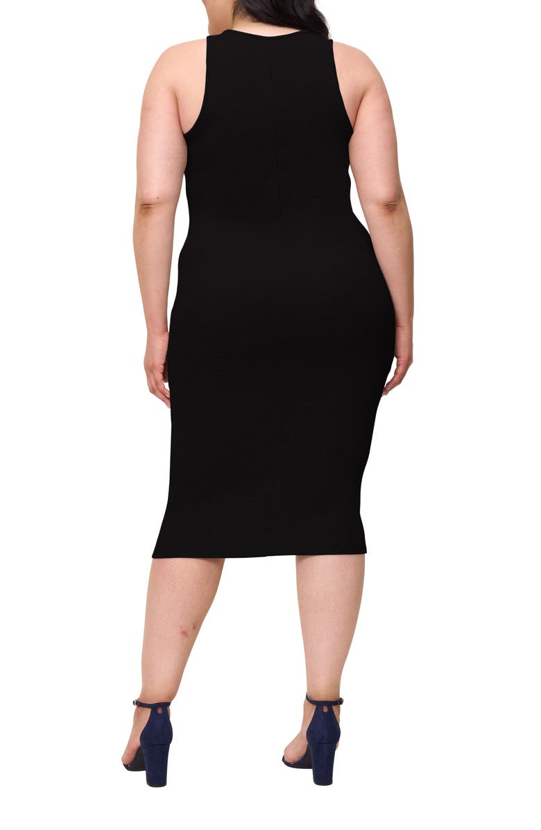 The Standard Stitch The Scoop Neck Midi Dress, Alternate, color, Onyx