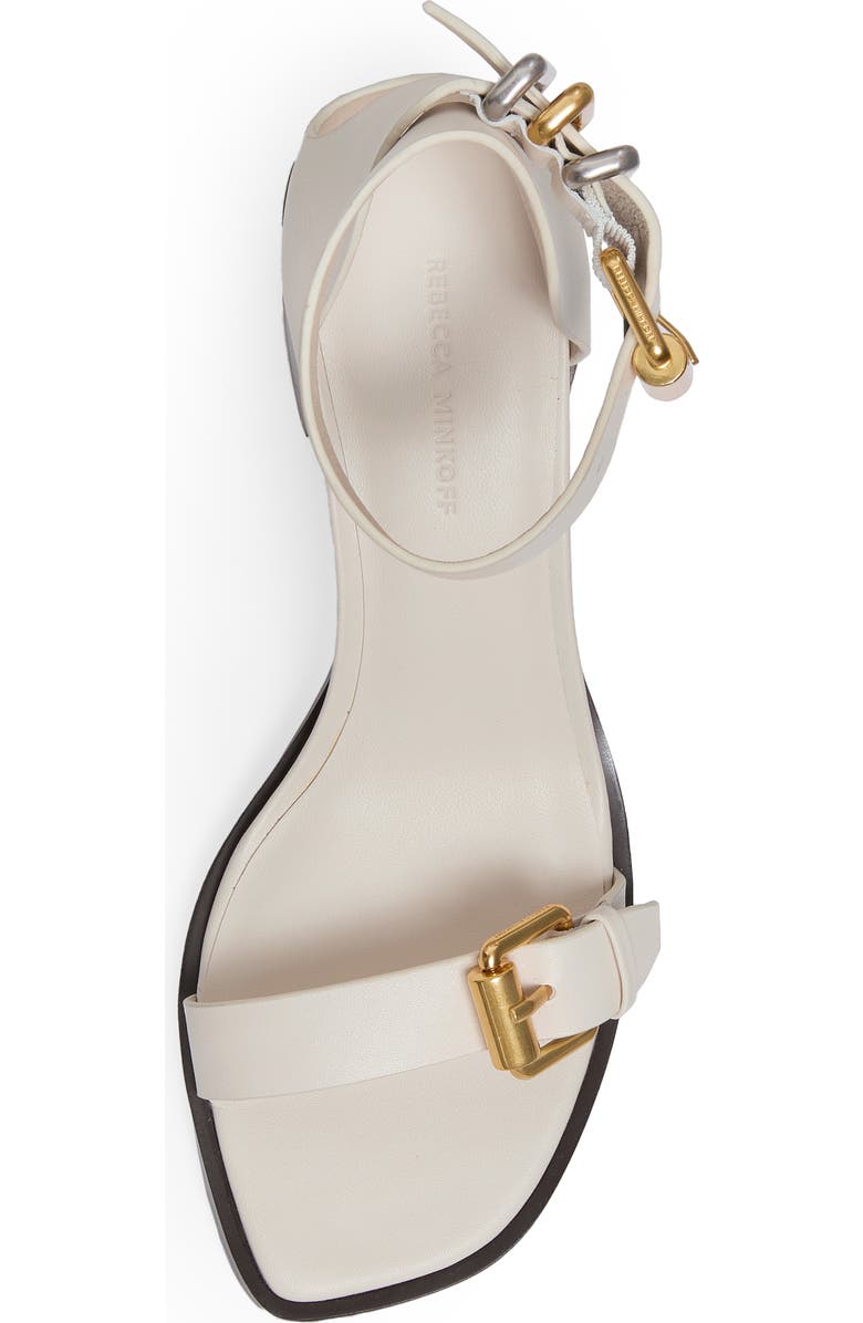 Rebecca Minkoff Buckle Up Ankle Strap Sandal, Alternate, color, Panna