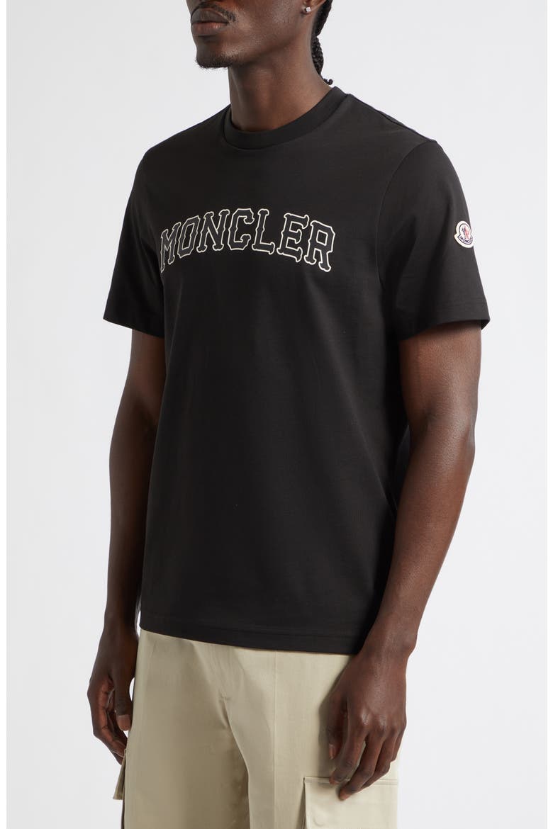 Logo Patch Graphic T-Shirt, Alternate, color, BLACK