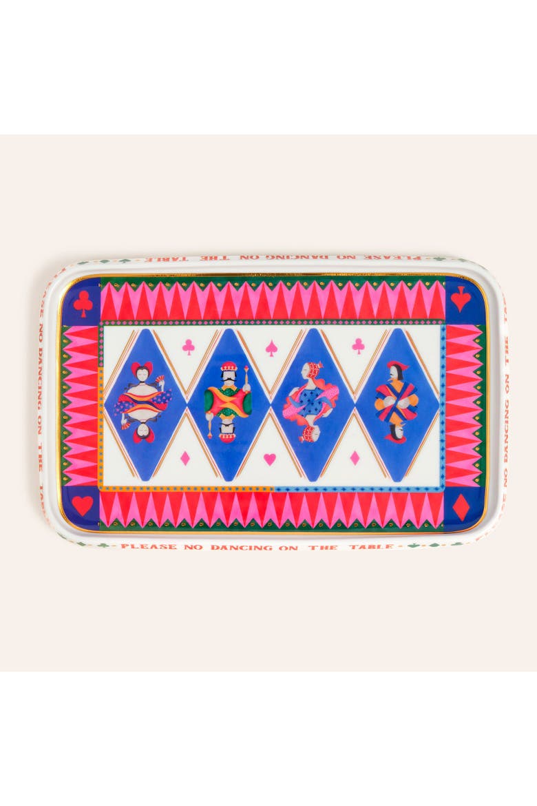 Shekou Porcelain Decorative Tray Curated Decor, Main, color, Blue