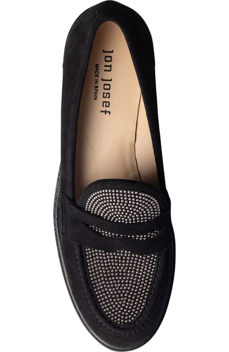 Jon Josef Faux Fur Lined Penny Loafer, Alternate, color,