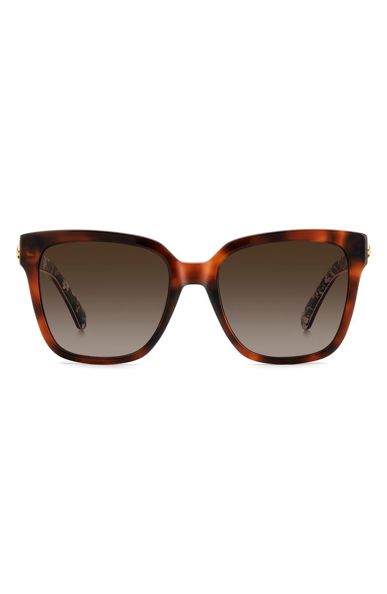 Kate Spade kiya 56mm gradient square sunglasses, Main, color, 0086-Ha