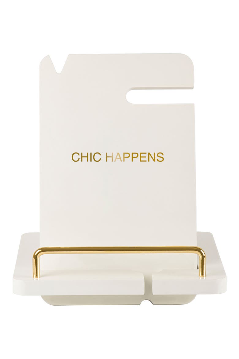 Lacquer Docking Station, Main, color, GOLD