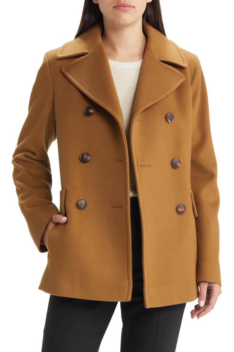 Ali Wool Peacoat (Nordstrom Exclusive), Main, color, VICUNA