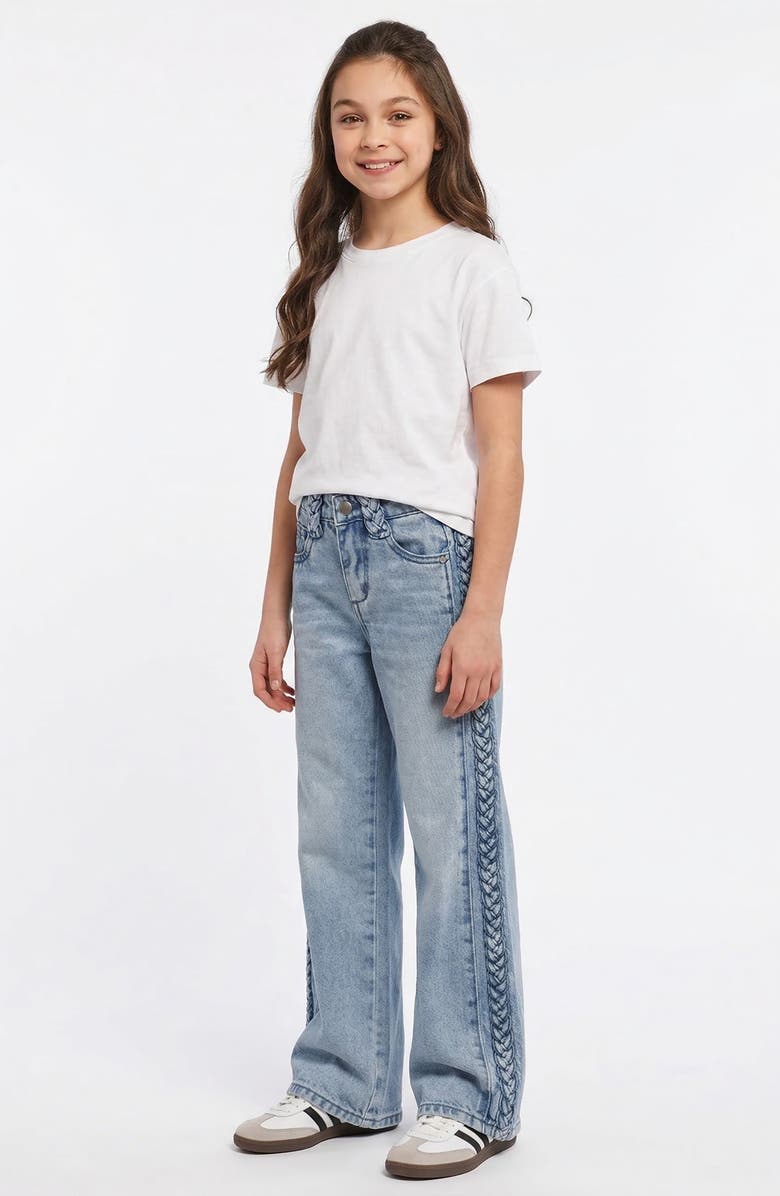 Joe's Jeans Kids' Mia Wide Leg Jeans, Alternate, color, Light Wash 135