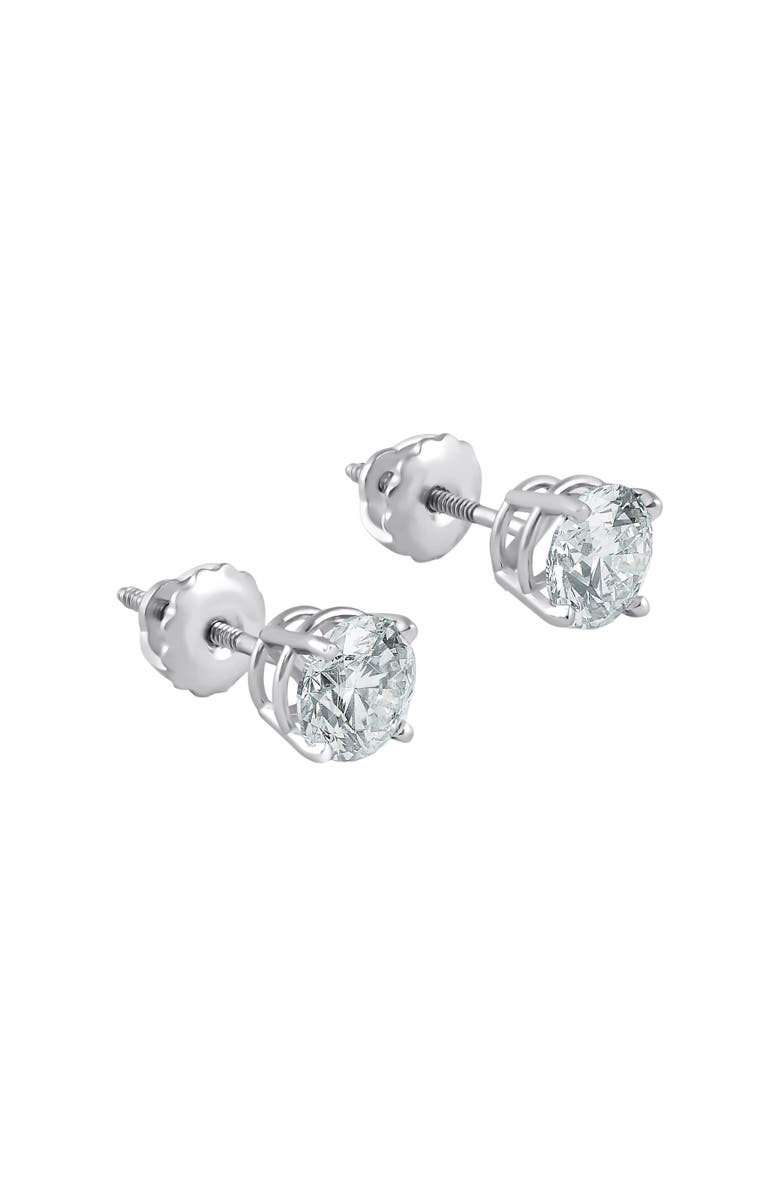 Bliss Diamond Platinum 1/2ct Diamond Studs Screw Back Lab Grown, Alternate, color,