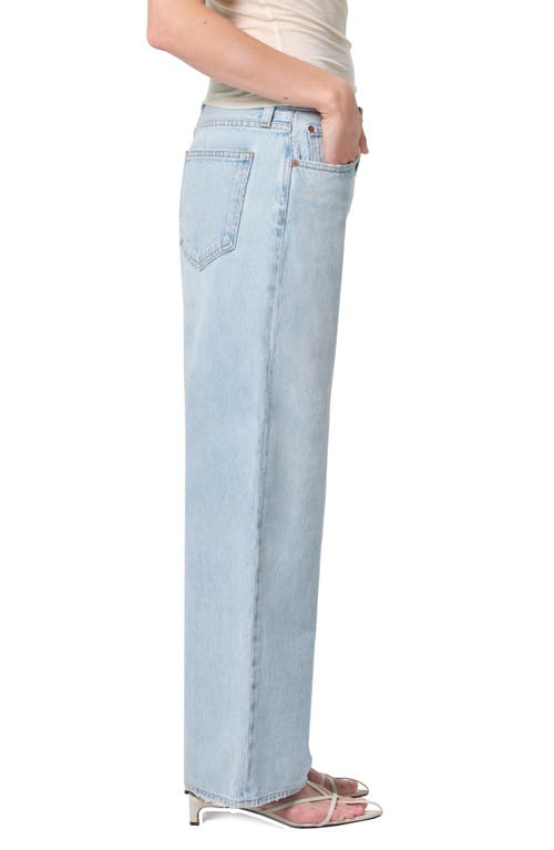 Agolde Low Slung Baggy Jeans In Fragment In Spark (light Indgo Vintage)