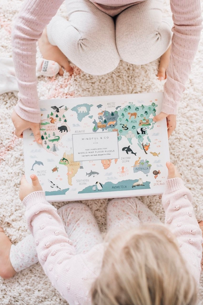 World Map Floor Puzzle - Age 1.5+ Years, Alternate, color, World Map