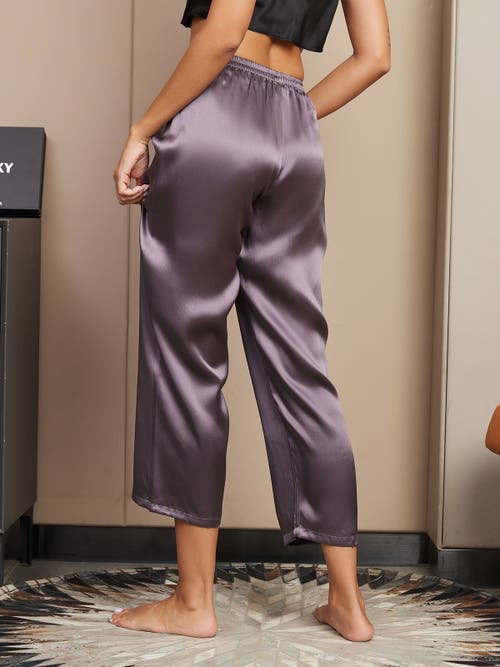 Silksilky Sleep Pants In Purplegray