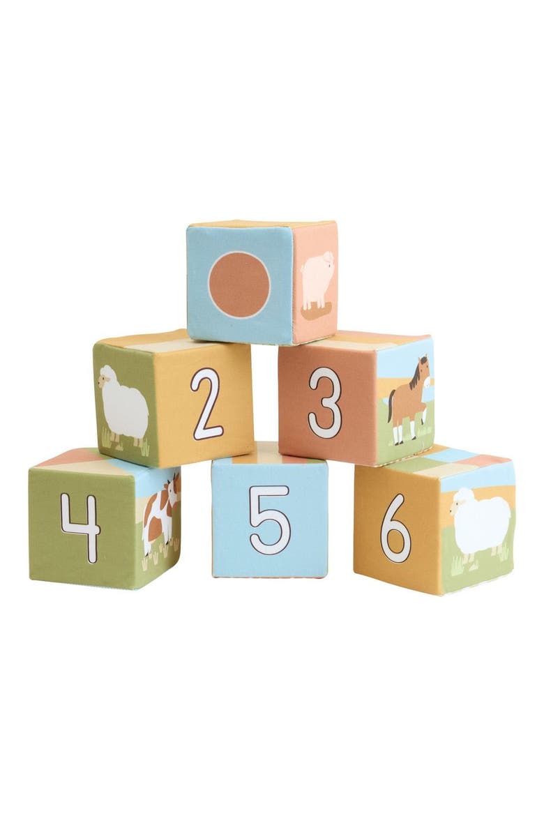 Farm Animal Soft Blocks - 6 Pieces, Main, color, Multicolored