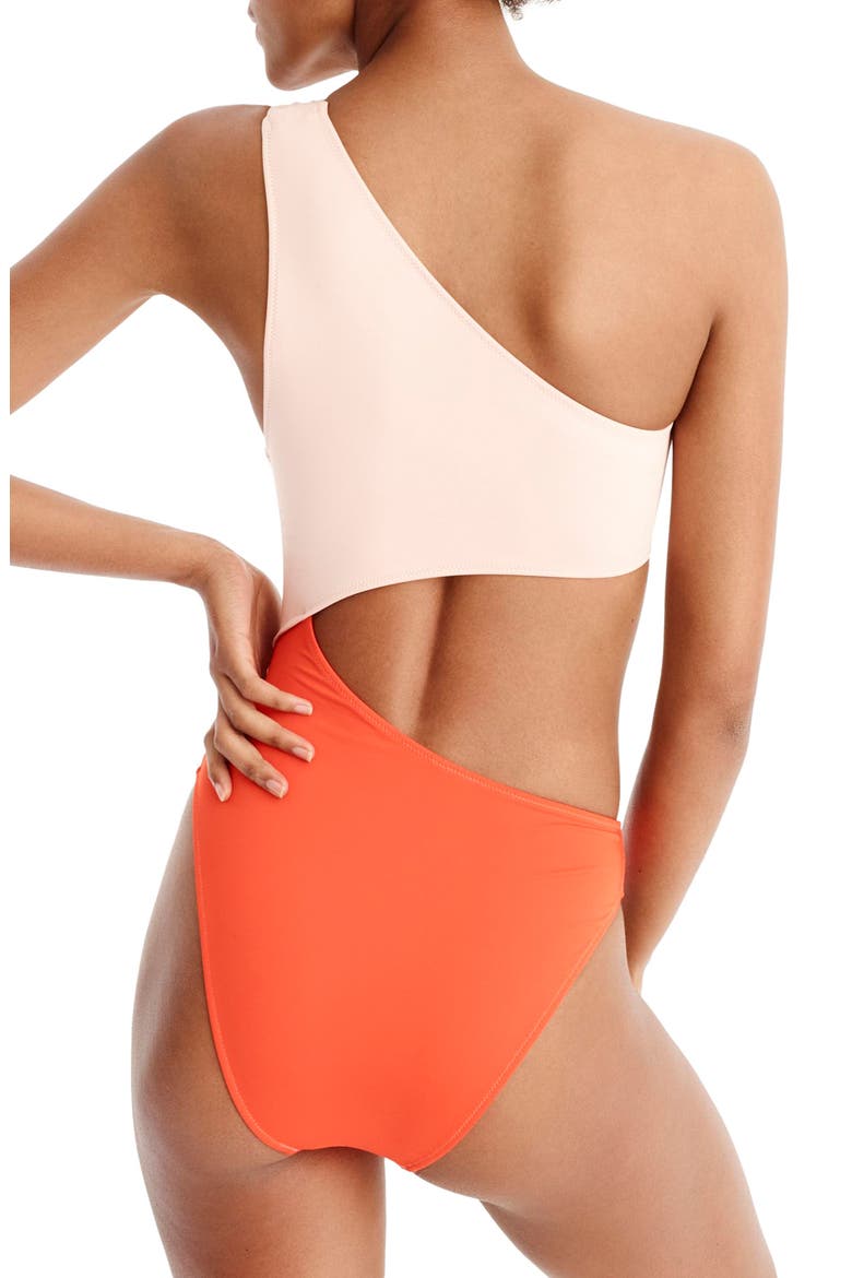 Playa Tilden Colorblock One-Piece Swimsuit, Alternate, color, CERISE ROSE