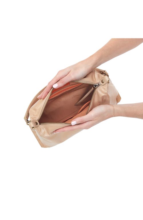 Hobo Avon Leather Shoulder Bag In Sand