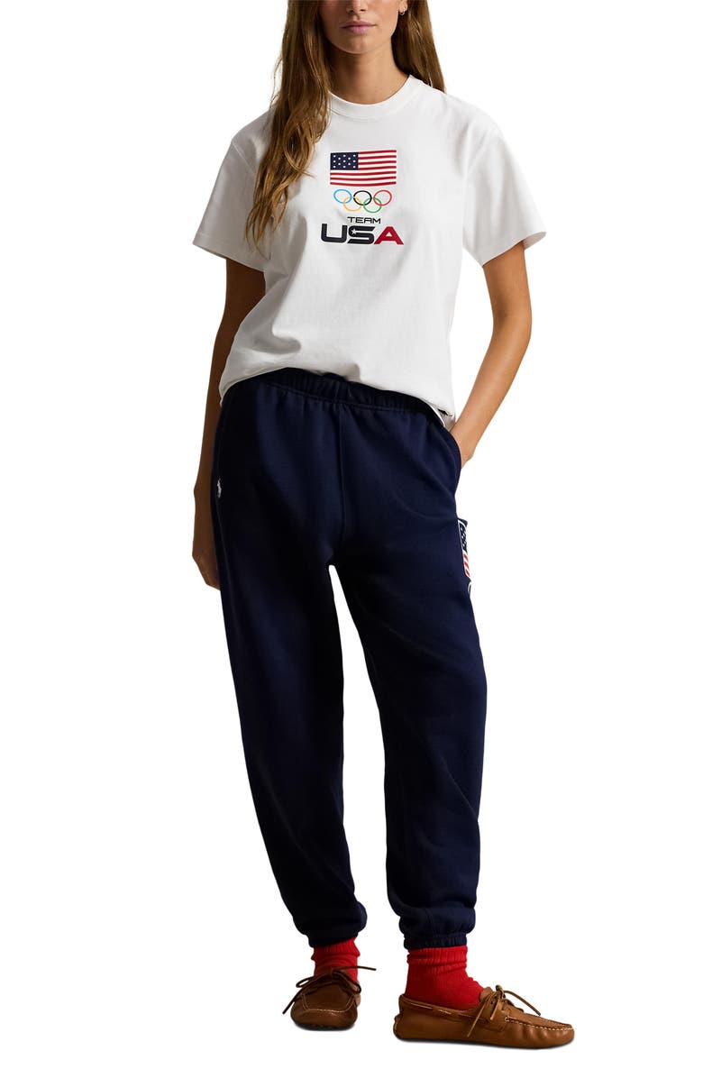 Polo Ralph Lauren Team USA Graphic T-Shirt, Alternate, color, White