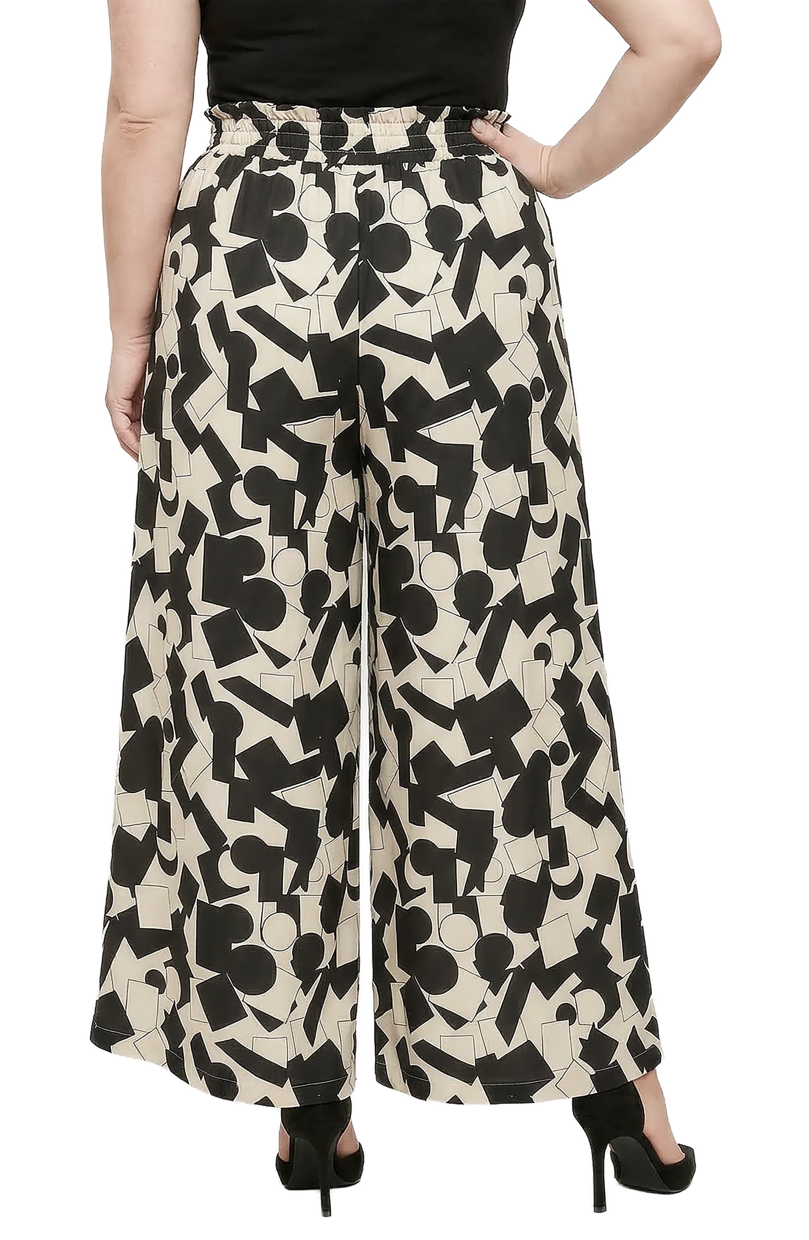 Drawstring Waist Wide Leg Pants - image 2