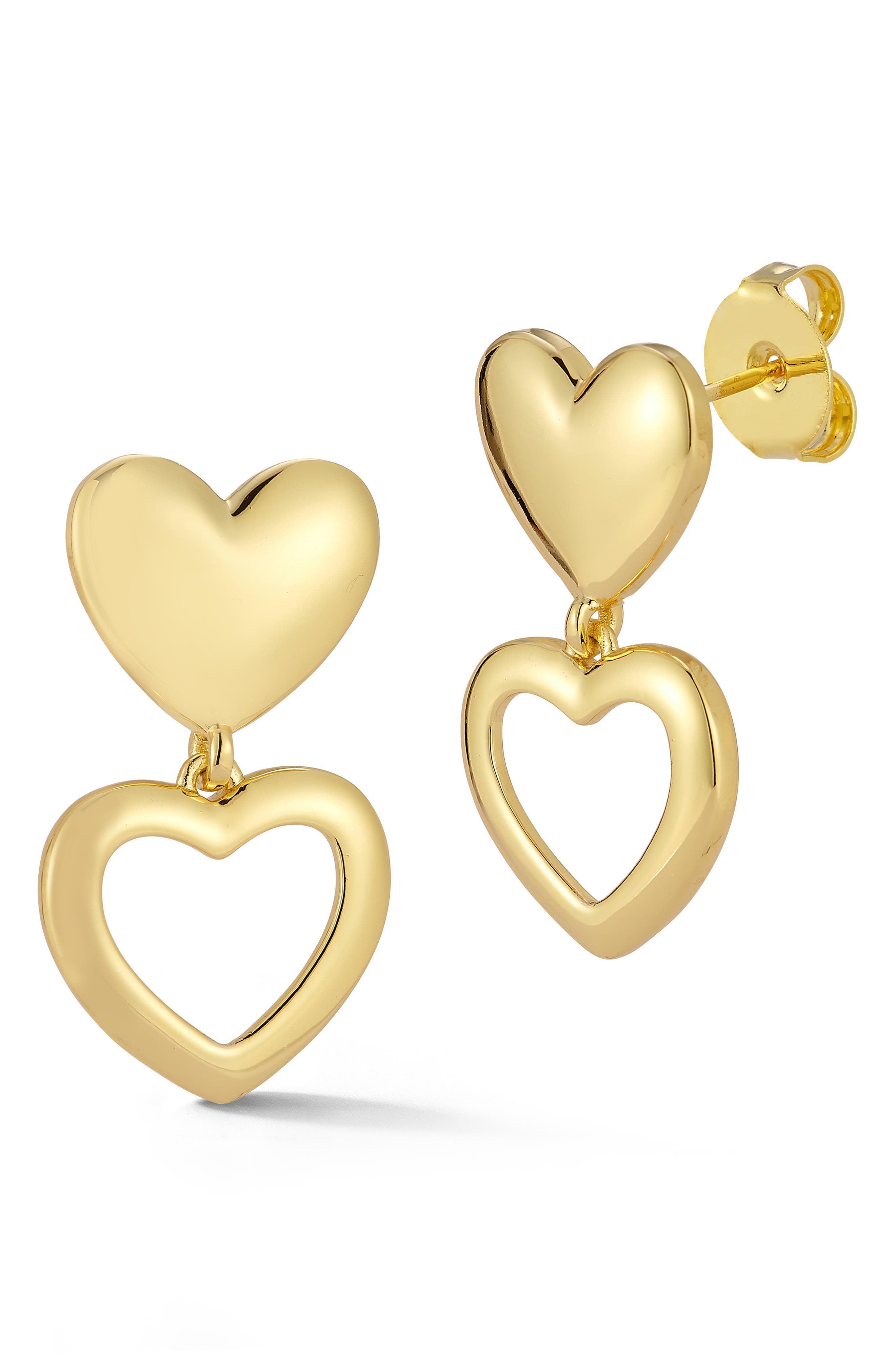 SPHERA MILANO Heart Drop Earrings