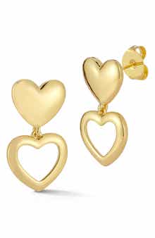 SPHERA MILANO Heart Drop Earrings