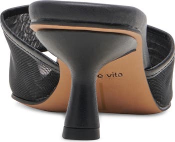Meeza Kitten Heel Slide Sandal