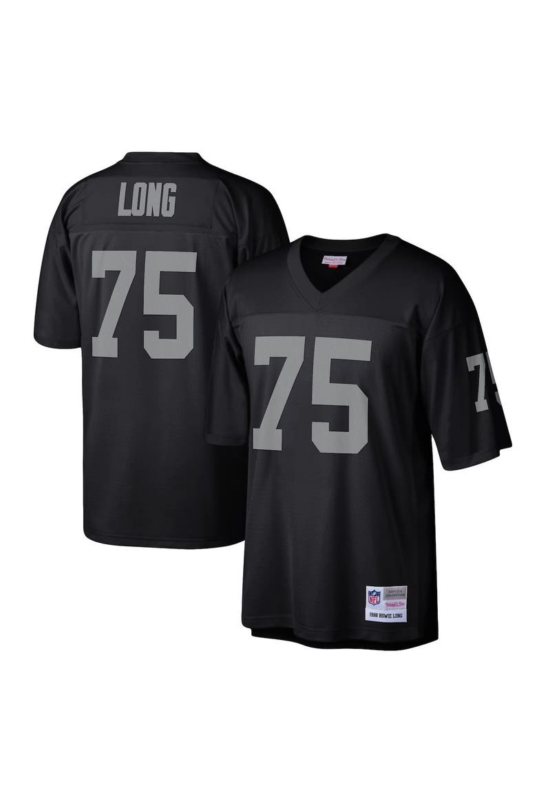 Men's Mitchell & Ness Howie Long Black Las Vegas Raiders Legacy Replica Jersey, Main, color, Black