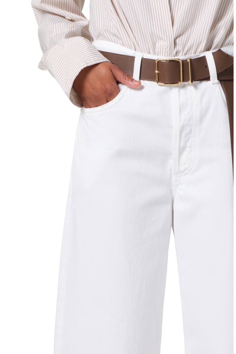 Ayla Raw Hem Crop Wide Leg Jeans, Alternate, color, HARLOW