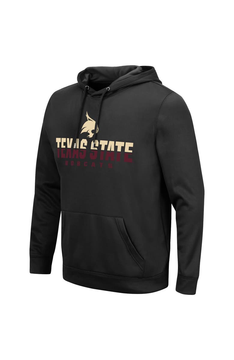 COLOSSEUM Men's Colosseum Black Texas State Bobcats Lantern Pullover Hoodie, Alternate, color, Black