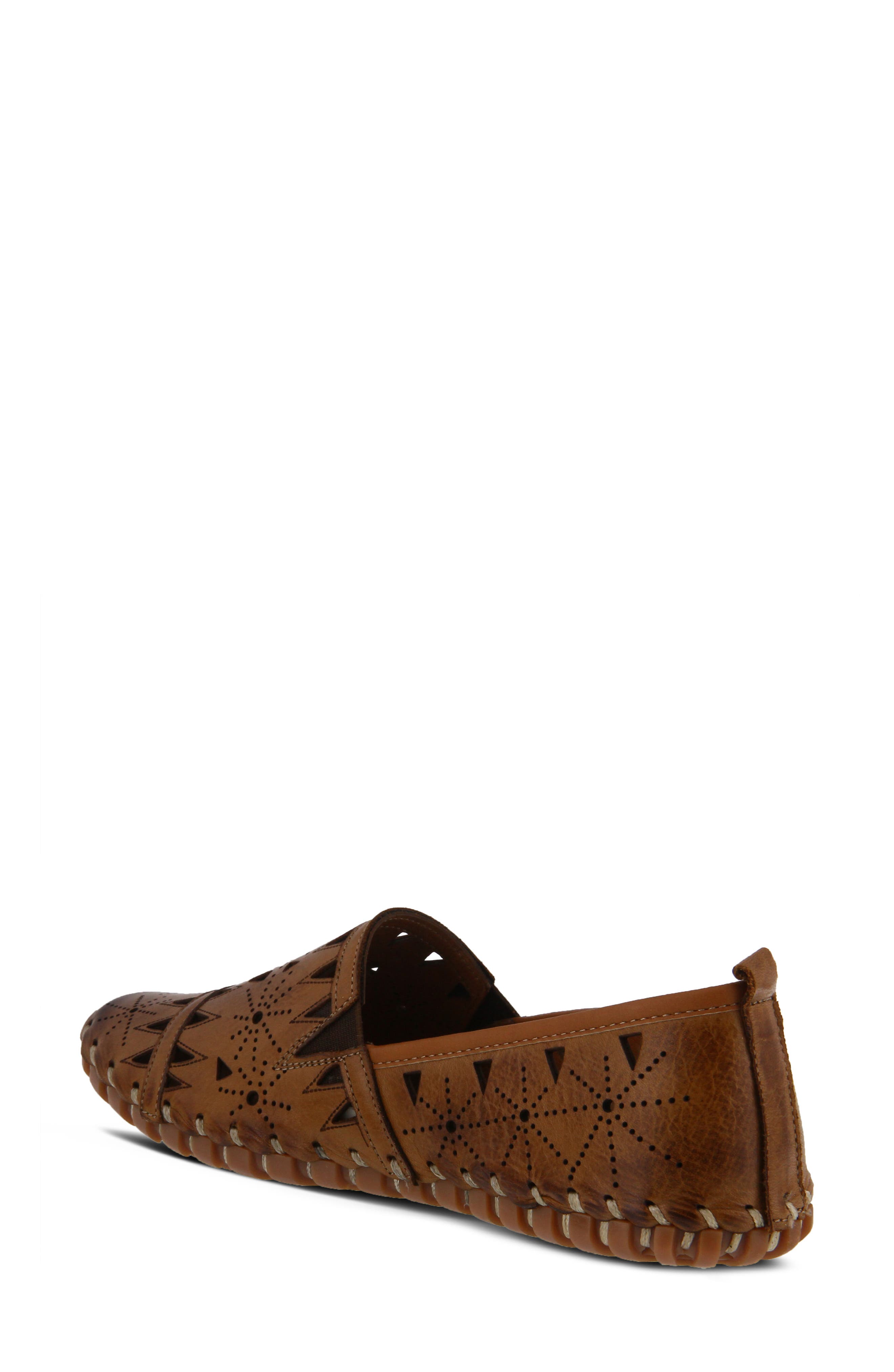 Fusaro Flat, Alternate, color, BROWN LEATHER