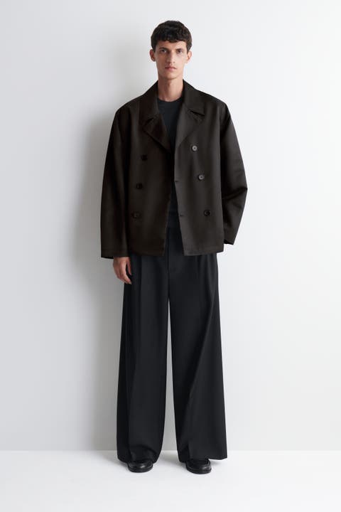 Technical Nylon Short Trench Jacket