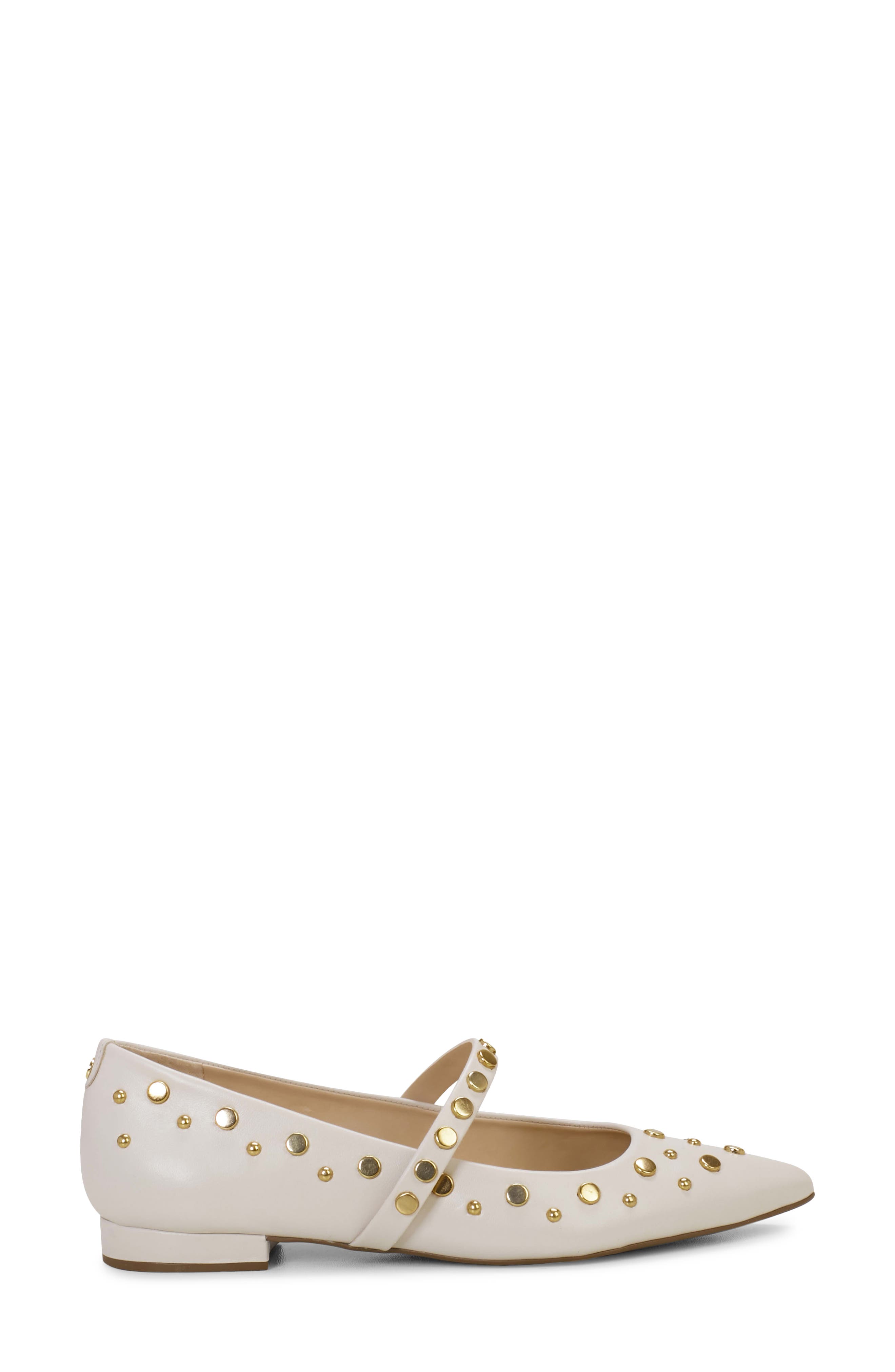 Jessica Simpson Kiann Pointed Toe Flat, Alternate, color, Off White