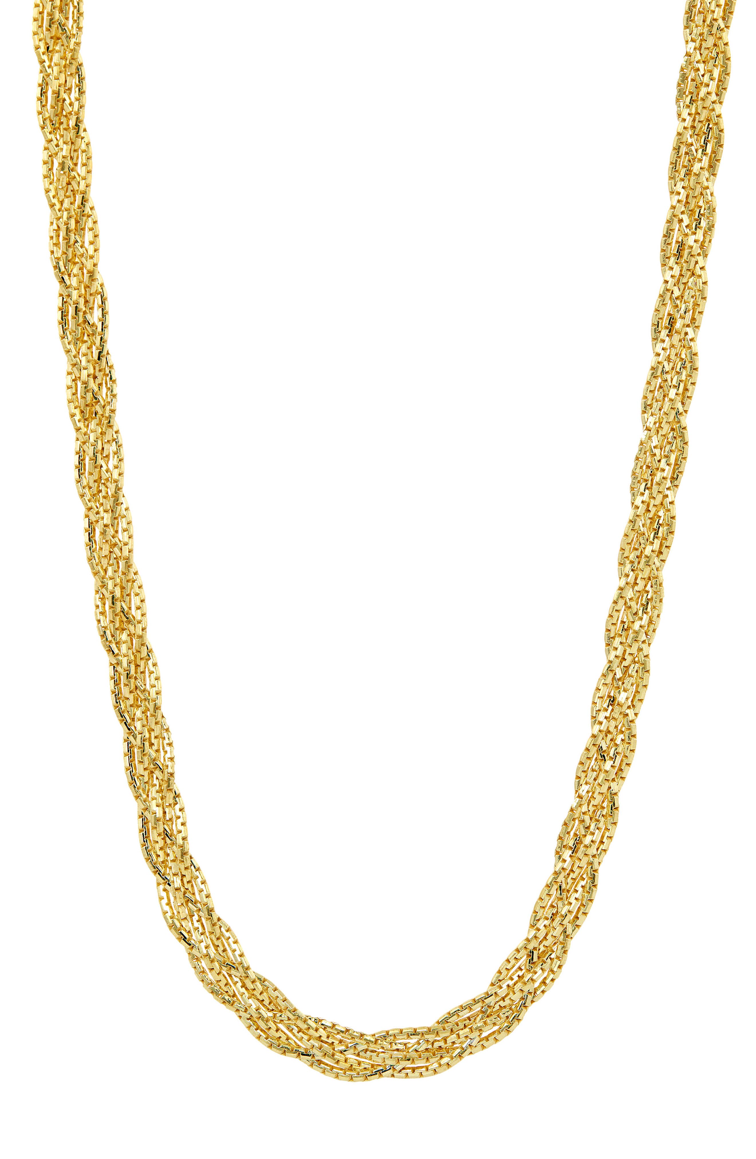 SAVVY CIE JEWELS Woven Chain Necklace