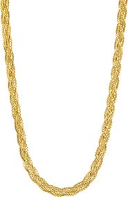 SAVVY CIE JEWELS Woven Chain Necklace