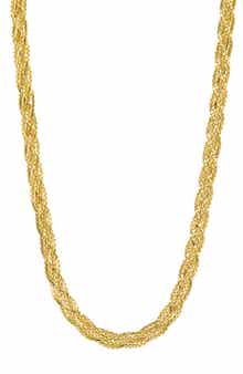 SAVVY CIE JEWELS Woven Chain Necklace