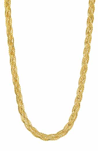 SAVVY CIE JEWELS Woven Chain Necklace