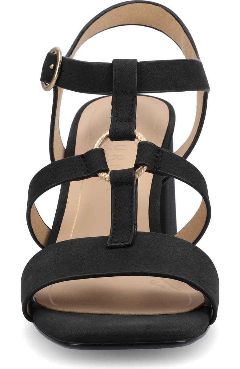 Journee Collection Marci Knotted Strap Loafer - Wide Width Available, Alternate, color, Black