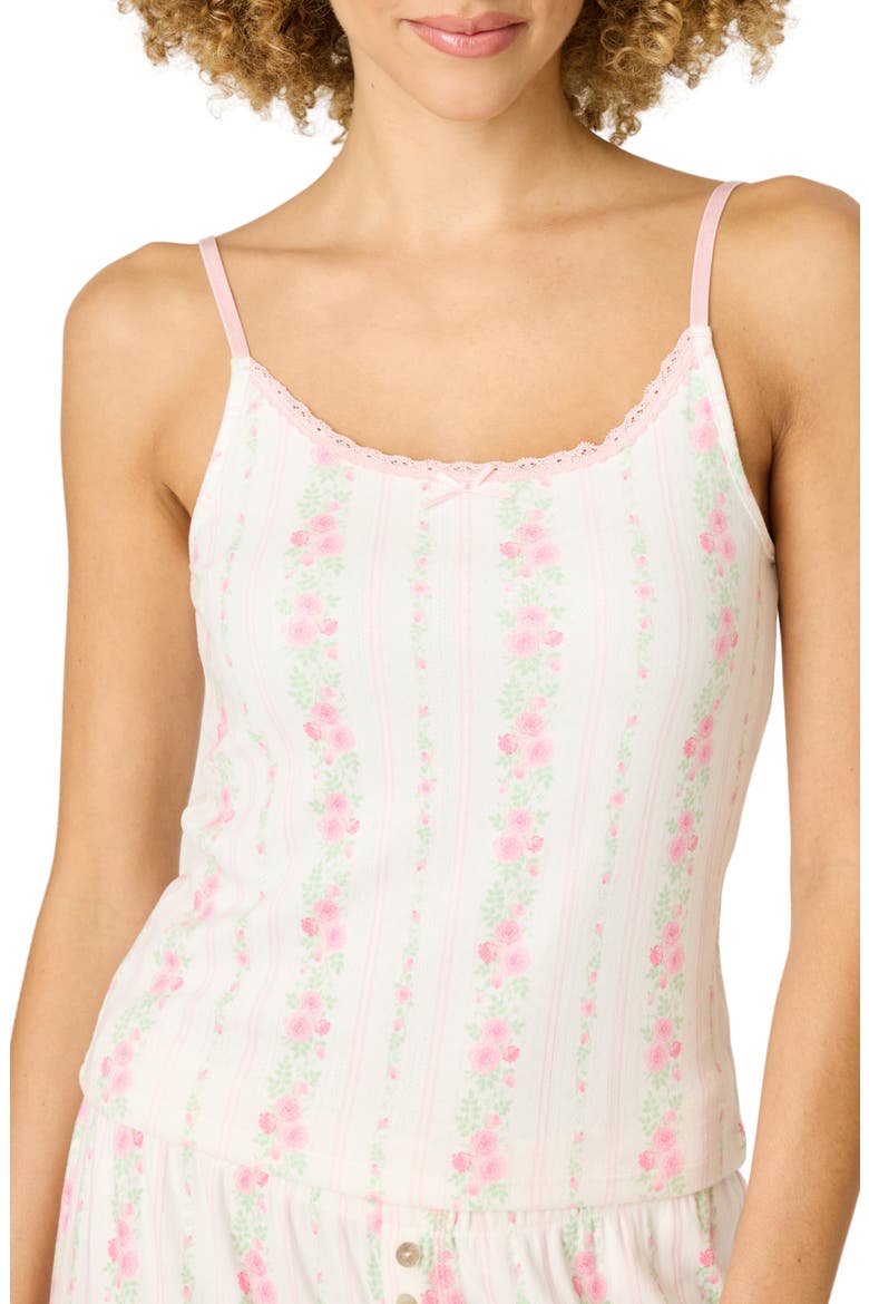 Roses Are Pink Double Brushed Pointelle Camisole, Main, color, IVORY