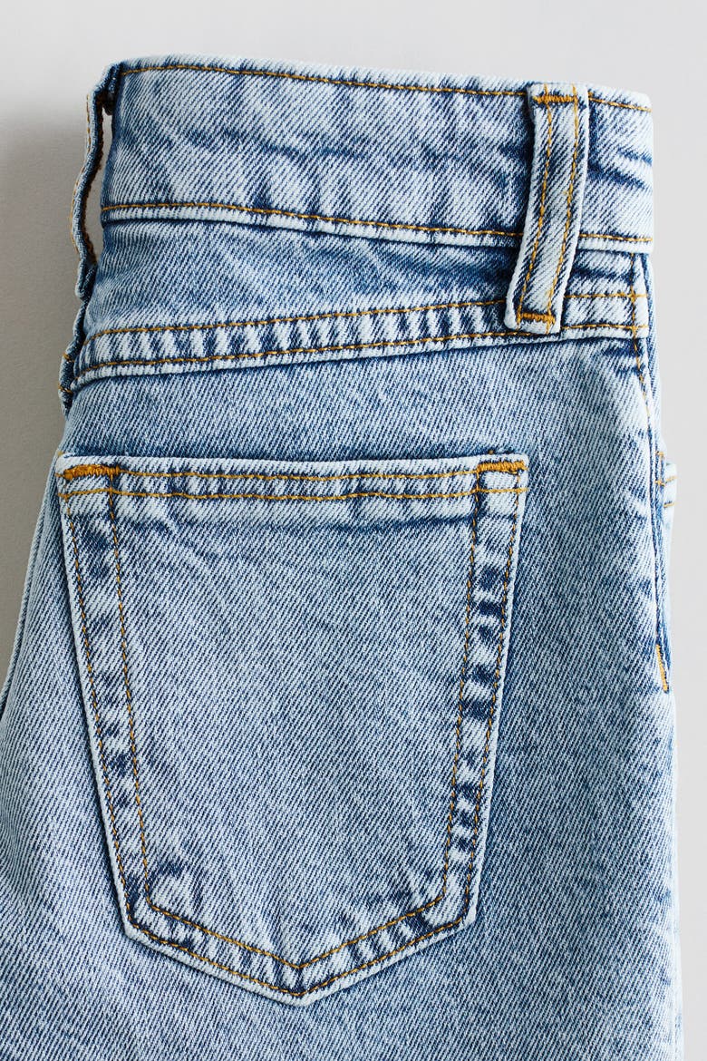 Denim Shorts, Alternate, color, Pale denim blue