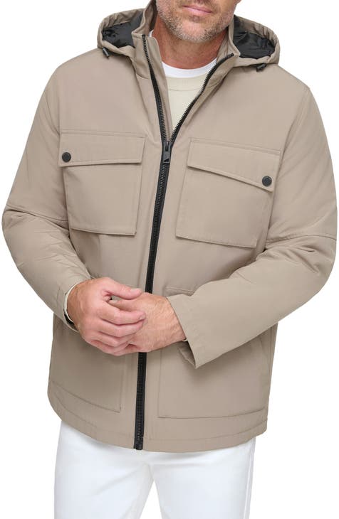 Lauffeld Water Resistant Hooded Utility Puffer Jacket