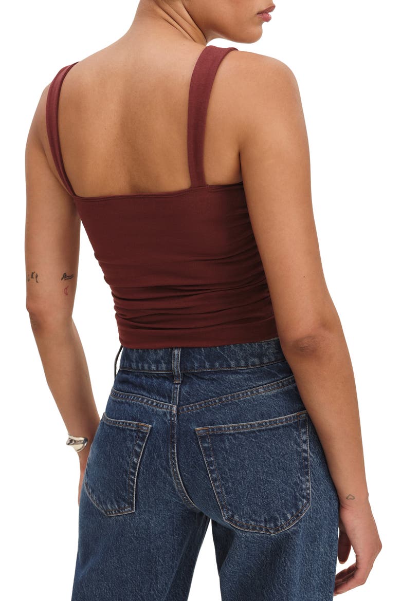 Trish Ruched Tank, Alternate, color, CHIANTI