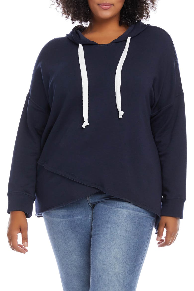 Asymmetrical Hoodie, Main, color, NAVY