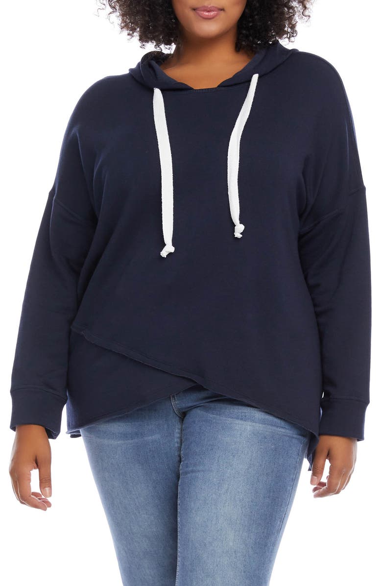 Karen Kane Asymmetrical Hoodie, Main, color, 
