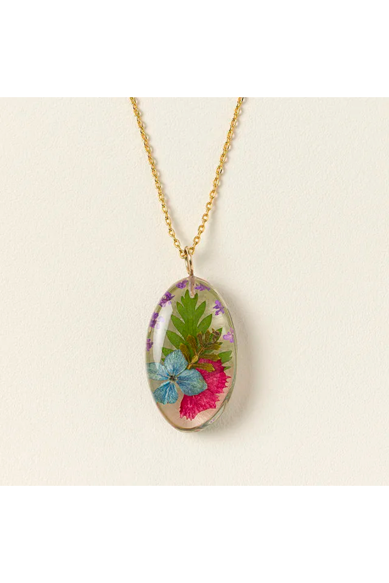 Mother and Daughter Flower Necklace by Belart, Alternate, color, Multi