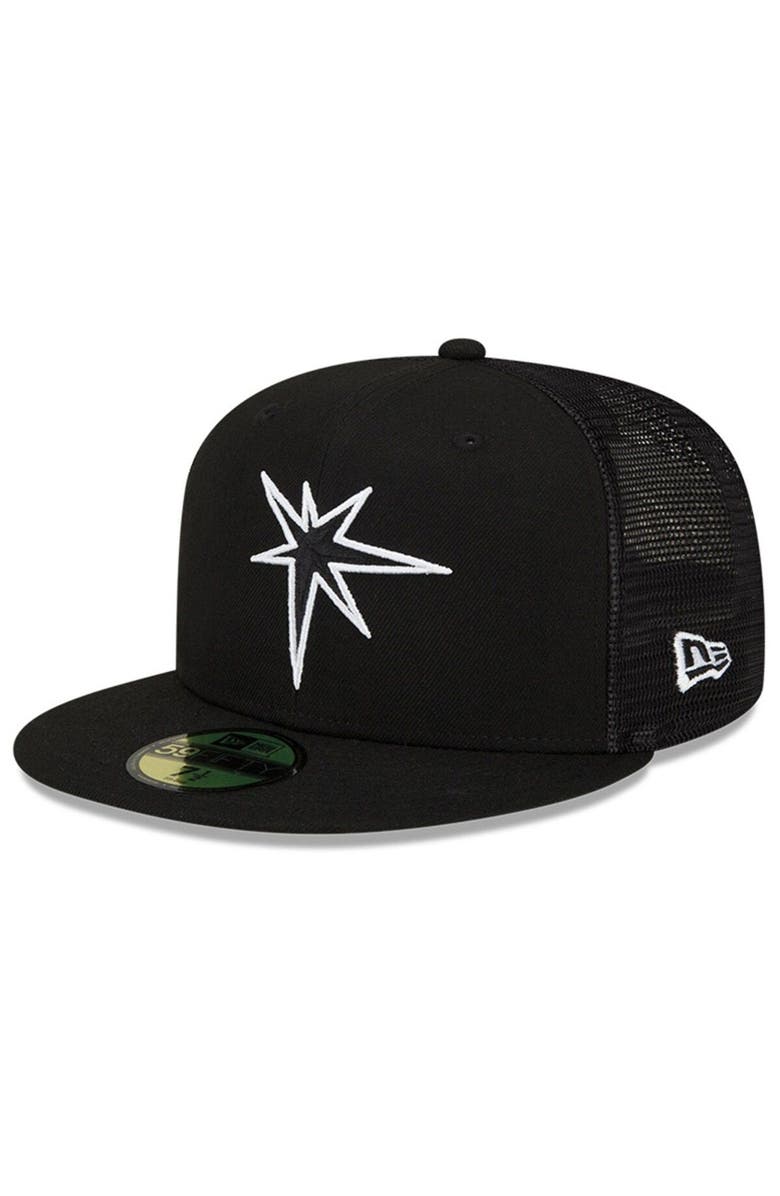 New Era Men's New Era Black Tampa Bay Rays 2023 Batting Practice 59FIFTY Fitted Hat, Alternate, color,